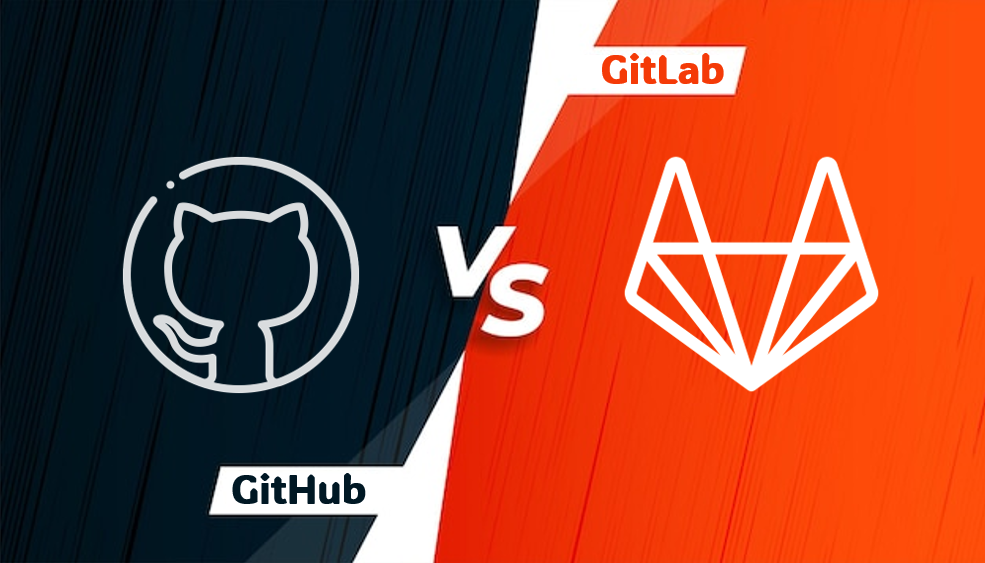 GitHub and GitLab logos side by side